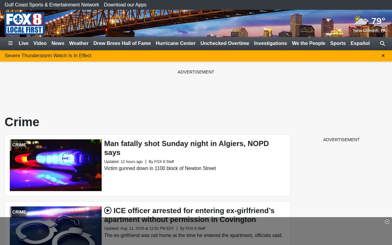Terrebonne Parish arrest news within the FOX 8 regional crime section